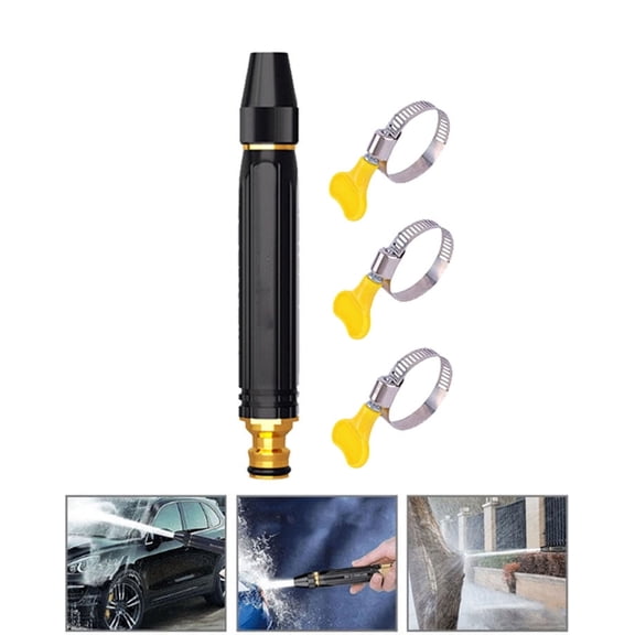 High Pressure Power Washer Nozzle with Metal Connector Set, Garden Hose Sprayer for Car Washing and Outdoor Cleaning, Sturdy Watering and Pressure Cleaning Accessory