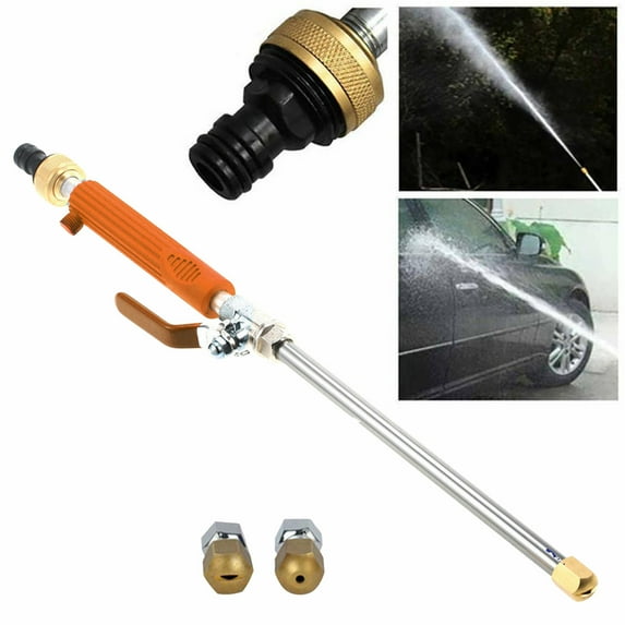 High Pressure Power Washer Wand, Car Wash Sprayer, Watering Sprayer Cleaning Tool, Hydro Jet Water Hose Nozzle, Wand Lance for Gutter Patio Car Pet Window