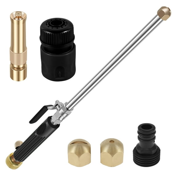 High Pressure Power Washer Wand Heavy Duty Metal Jet Washer Wand with 3 Nozzles and Quick Connector Multipurpose High Pressure Cleaner for Garden Floor Car