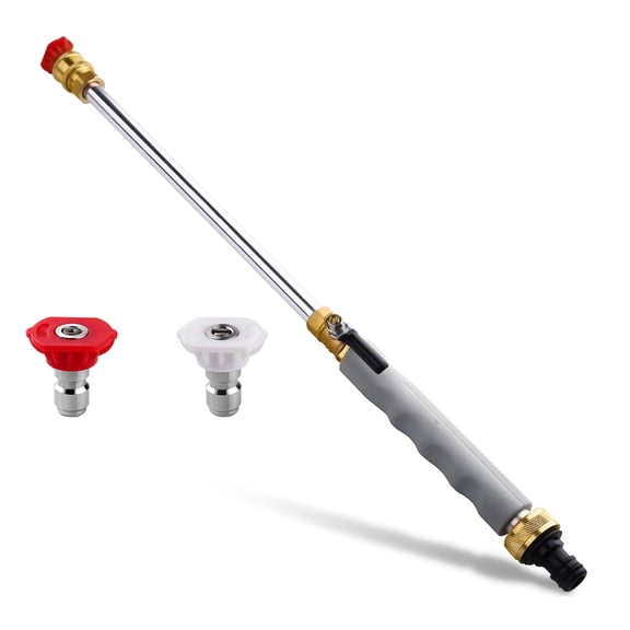 High Pressure Power Washer Wand Washer Hose Nozzle With Fast Release 2 Tip For Efficient Outdoor Cleaning