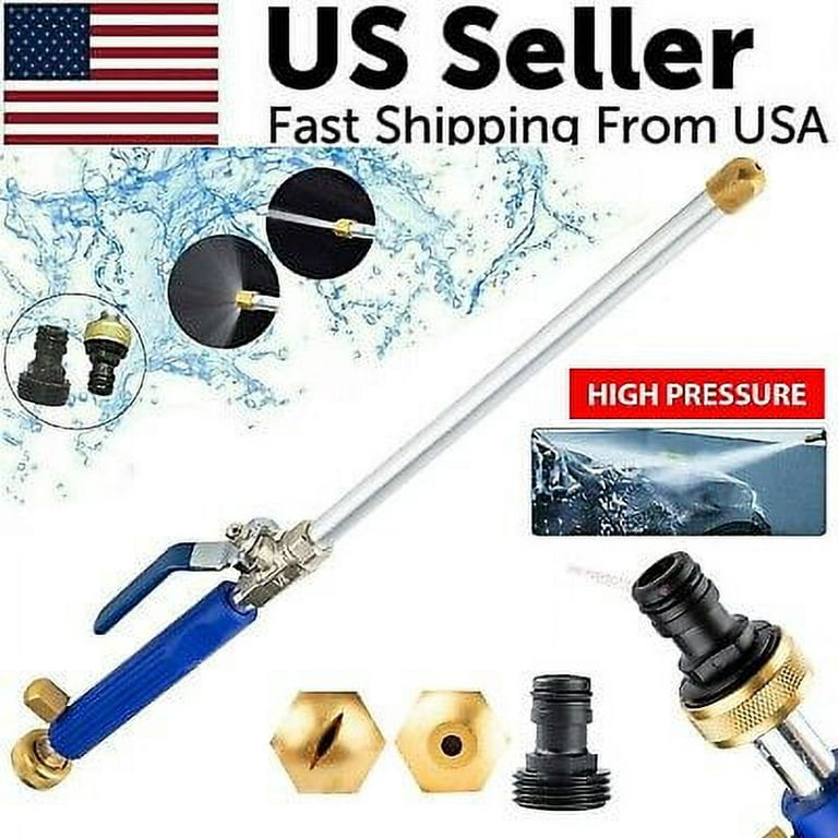 High Pressure Power Washer Water Nozzle Wand Attachment Garden Hose With Soap  Dispenser(35cm) 