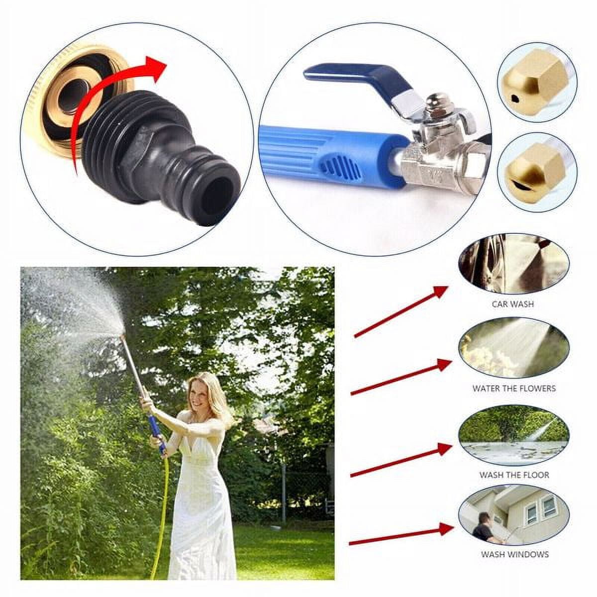 High Pressure Power Washer Water Spray Nozzle Wand Attachment Garden
