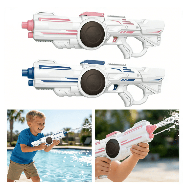 Electric Water Toy Continuous Spray High Pressure Automatic Water Suction,Pink