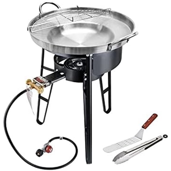 High Pressure Propane Burner 5-Piece Set Outdoor Gas Stove for Camping, Cooking, Frying & Brewing Comal$$Garden & Patio