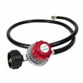 thumbnail image 1 of High Pressure Propane Regulator with 4ft Hose High Pressure Gas Valve Adjustable 0-20PSI Propane Valve for Outdoor Cooking Heating Propane Regulator for Grills Heaters, 1Pc(Black,48x2"), 1 of 8