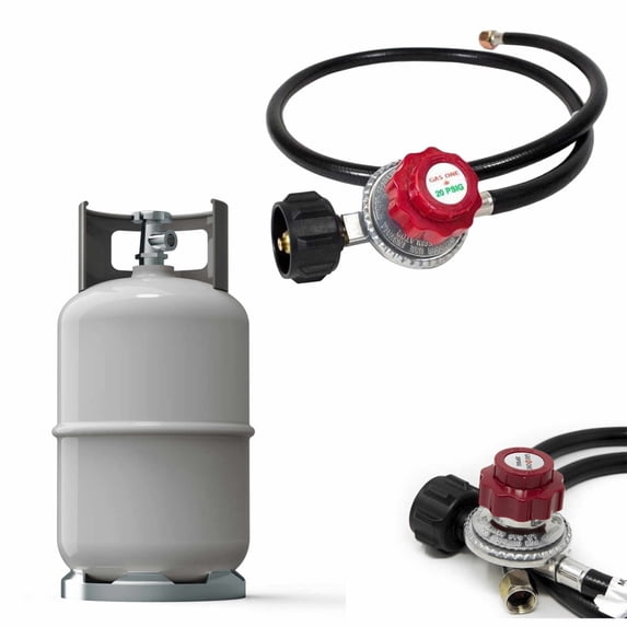 High Pressure Propane Regulator Valve, 4Ft Hose for Outdoor Cooking, By Meiiso, Large Inventory!