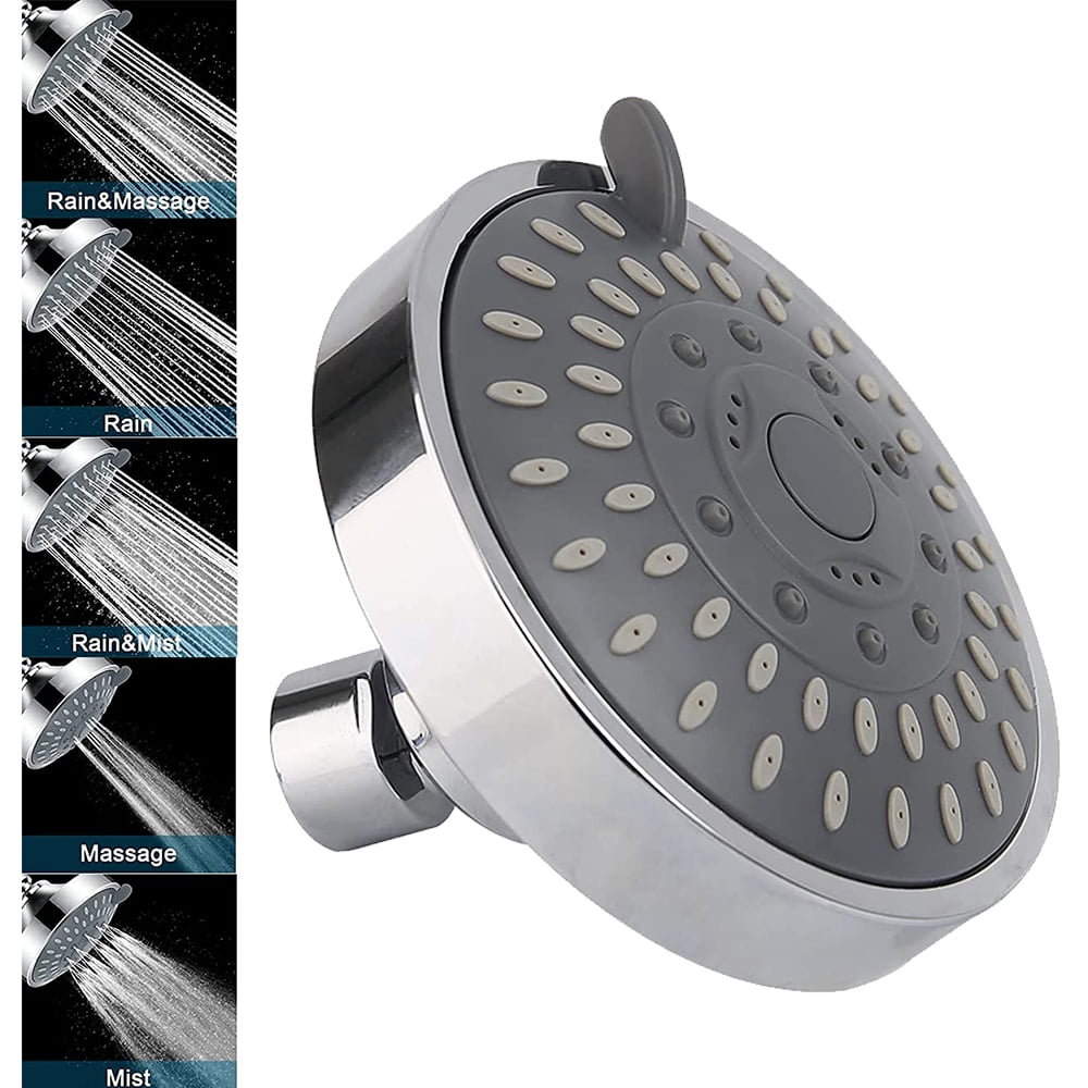 High Pressure Rain Shower Head High Flow Showerhead with Anti Clog