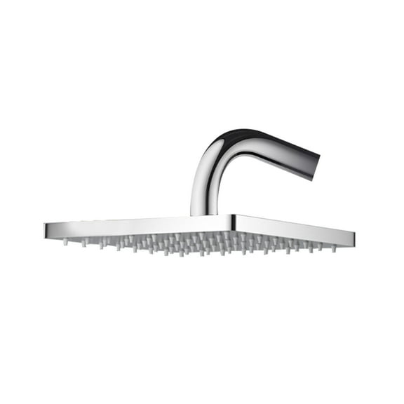 High Pressure Rain Shower Head - Luxury Modern Look 6" Square High Flow Pressure Boosting Showers, Adjustable Wall Mounted and Ceiling Mounted Fixed High Flow Waterfall Showerhead