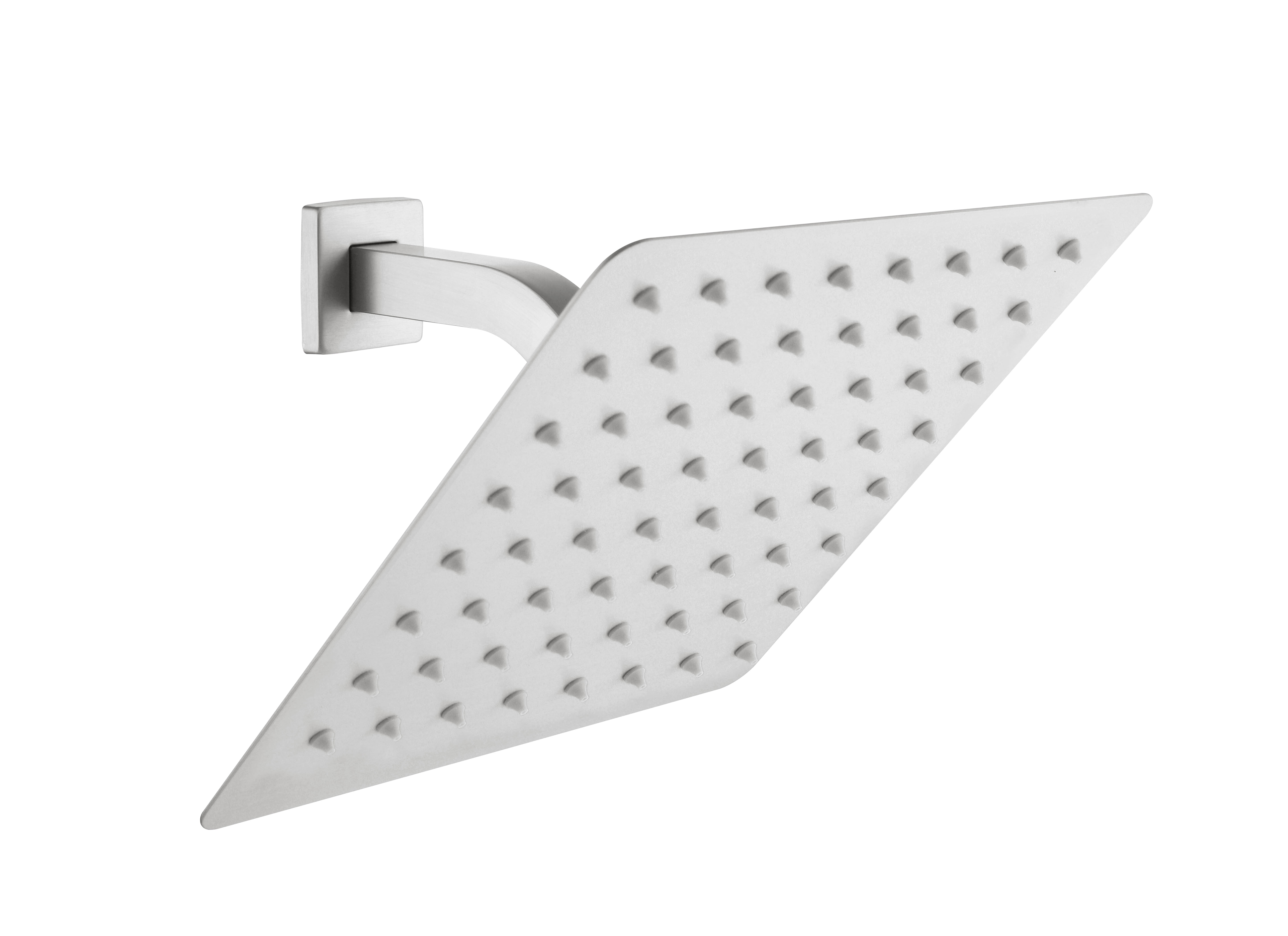 12 Inch High Pressure Brushed Nickel Rain Shower Head 12 Inch Square ...
