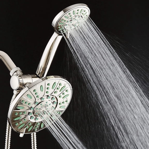 High-Pressure Rainfall Shower Combo with Microban Antimicrobial  and 30 Settings