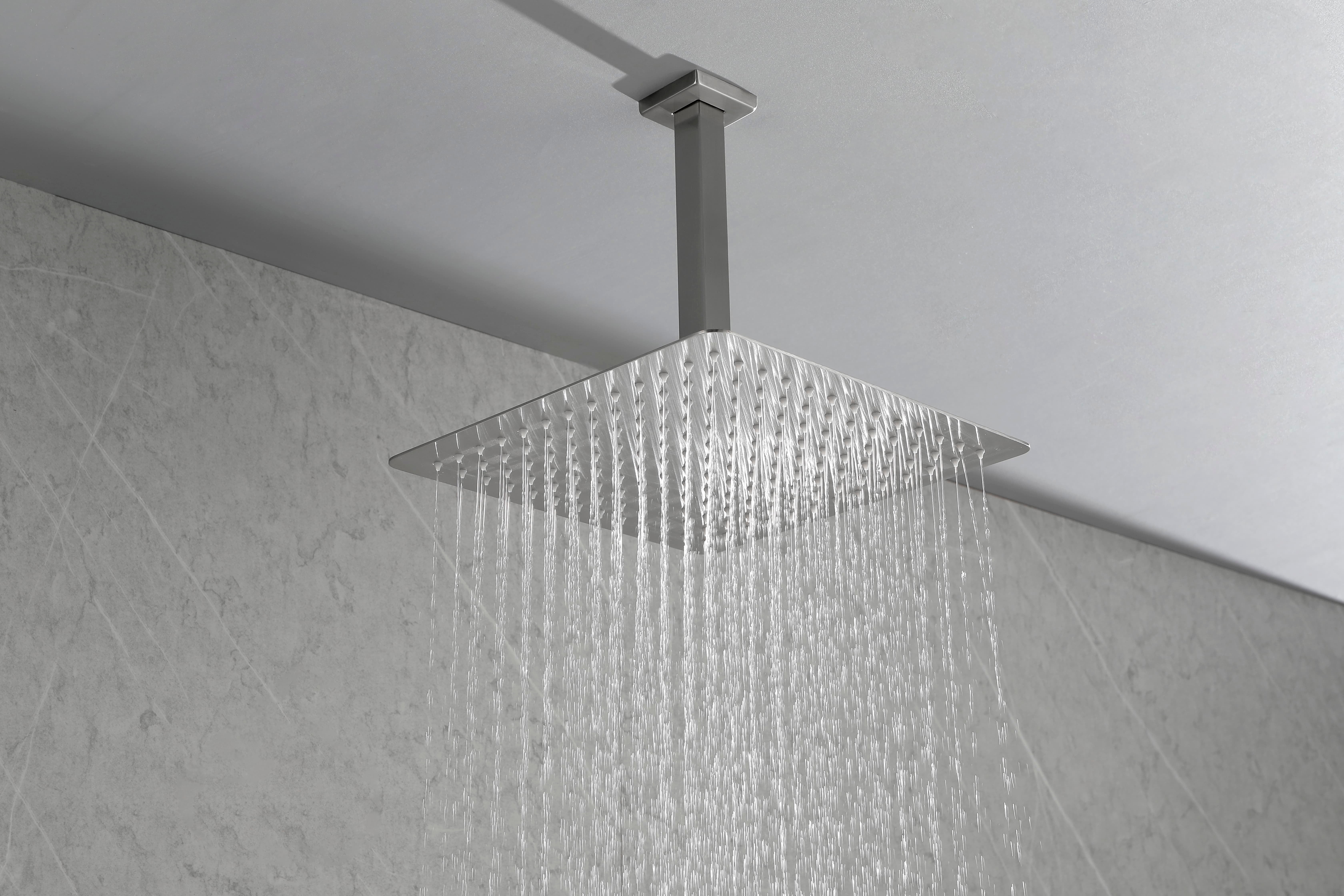 High-Pressure Rainfall Showerhead with Water-Saving Technology for Luxurious Bathing Experience