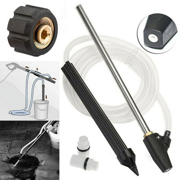 High-Pressure Sandblasting Nozzle, Pressure Washer Sand Kit, Multi-Functional Rust Removal Tool, Brass Adapter Sand Injector, 2300 PSI Wet Sandblasting Equipment