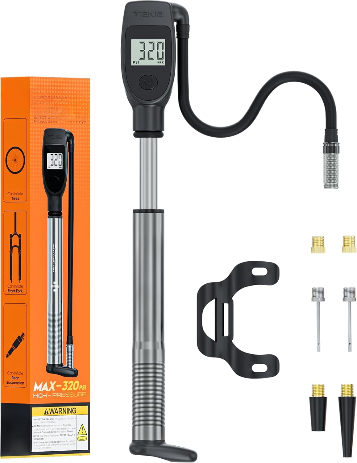 Pressure Gauge Best Suspension Pump Mtb Air Shock Pump With Gauge Top