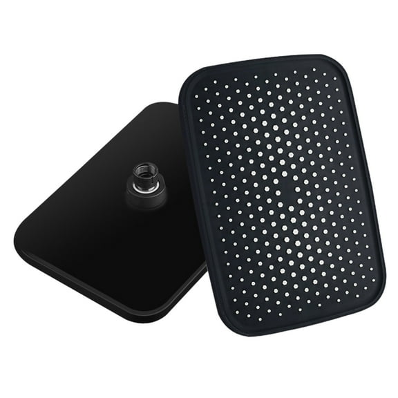 High Pressure Shower Head with 14 Inch Oversized Panel | Strong Water Output for Low Pressure | Universal Adjustable Nozzle | Easy Installation | Gray or Silver