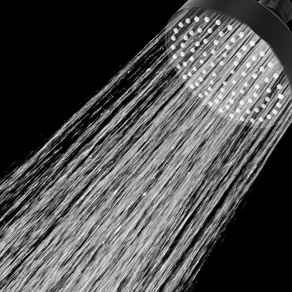 High Pressure Shower Head - Adjustable Rain Showerhead with Easy Clean Nozzles, ABS Plastic, 1-Min Installation, Rust-Proof Replacement for Bathroom Spa Shower