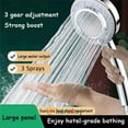 thumbnail image 1 of High-Pressure Shower Head, Multi-Functional Hand Held Sprinkler With 3 Modes New, 1 of 6