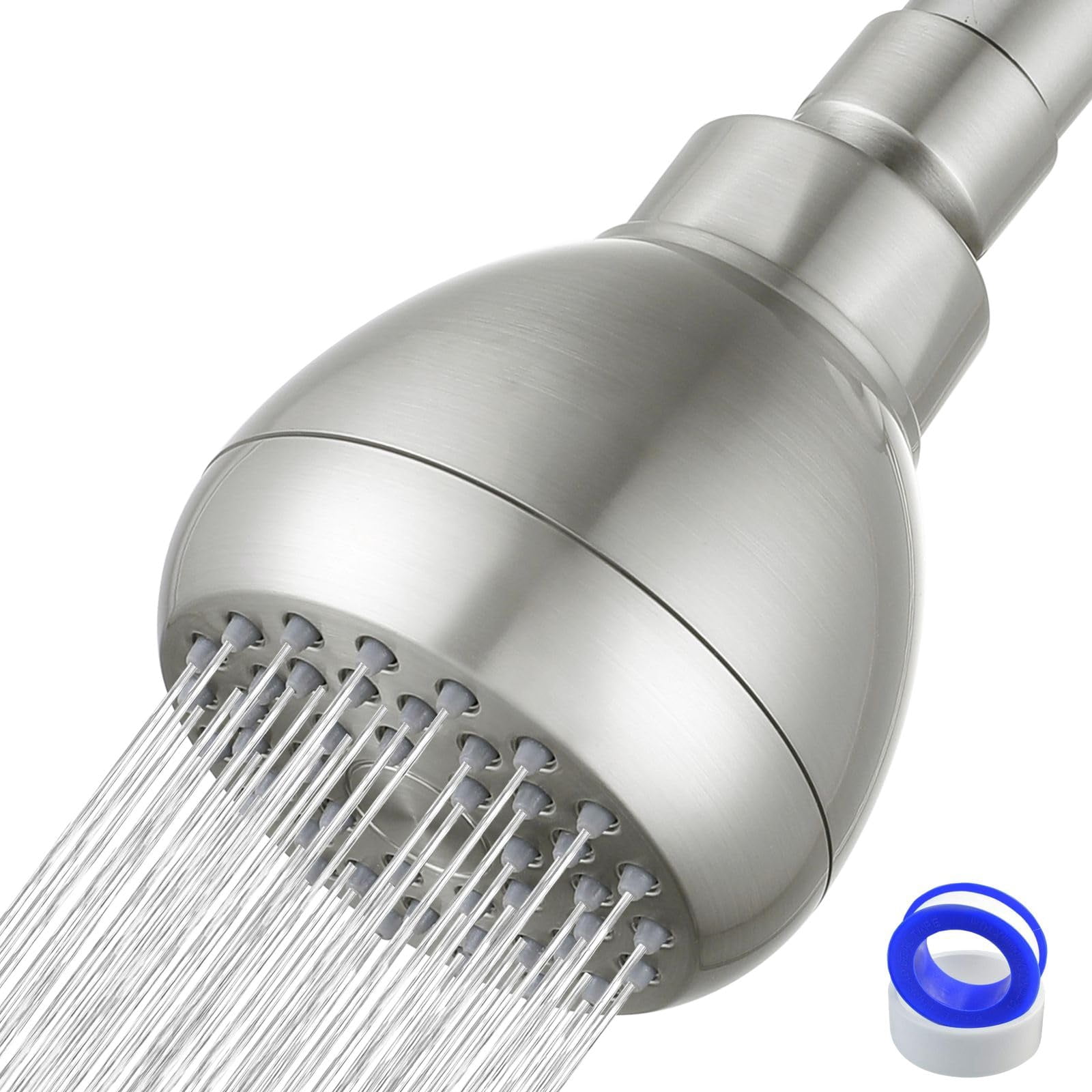 High Pressure Shower Head - Powerful Bathroom Pressure Boosting Showerhead - Perfect Universal Replacement for Rain Shower Heads