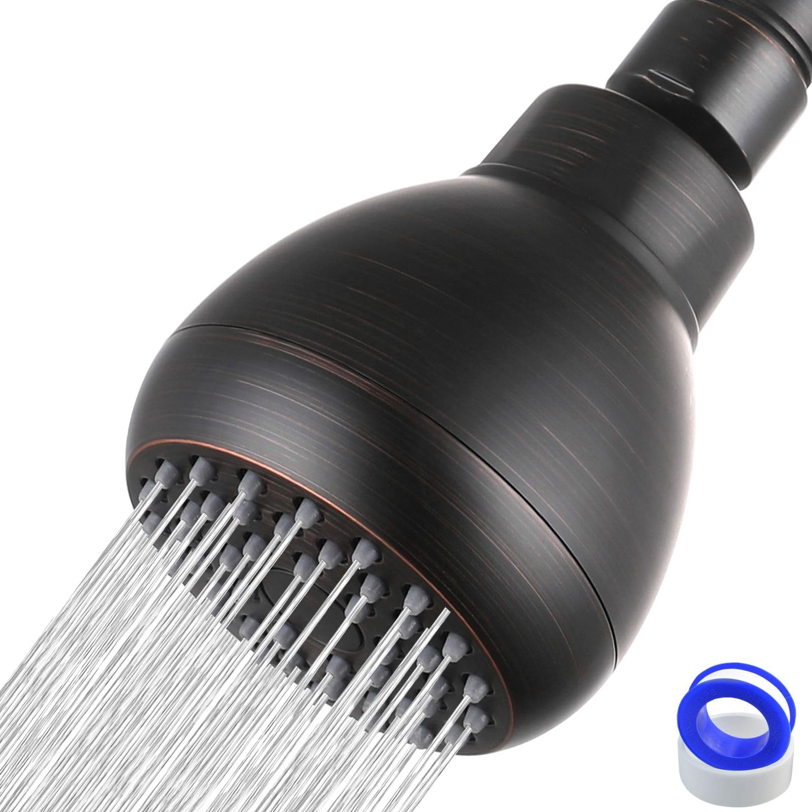 High Pressure Shower Head - Powerful Bathroom Pressure Boosting Showerhead - Perfect Universal Replacement for Rain Shower Heads