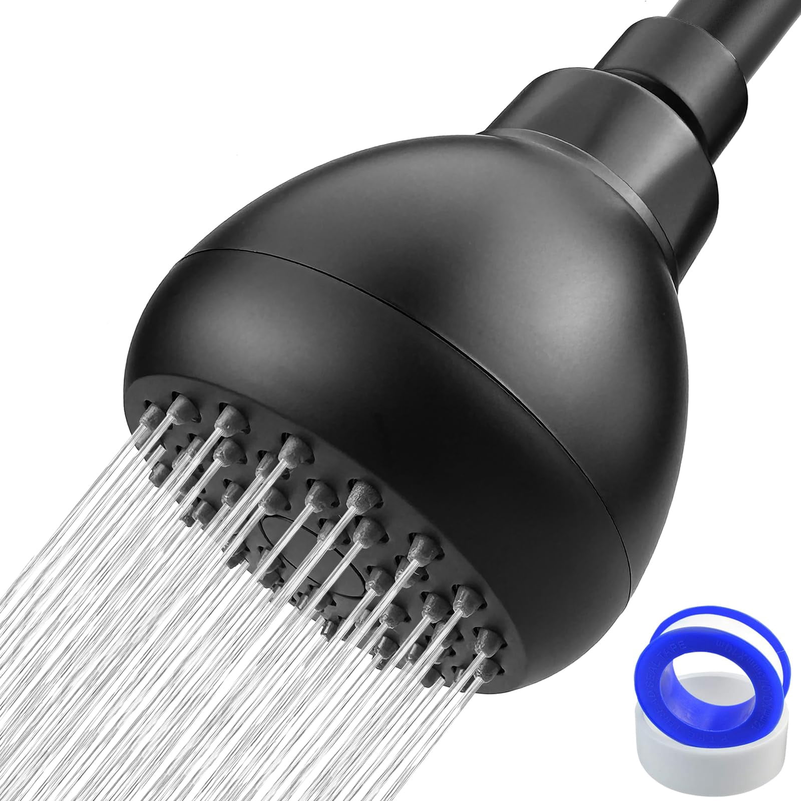 High Pressure Shower Head - Powerful Bathroom Pressure Boosting Showerhead - Perfect Universal Replacement for Rain Shower Heads