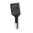 thumbnail image 1 of High-Pressure Shower Head - Powerful Rain Shower with 5 Spray Modes | 10×26cm Black/Silver Plastic Showerhead | Water Saving & Anti-Clog Design | Easy Installation, 1 of 7