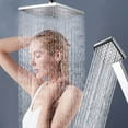 thumbnail image 1 of High Pressure Shower Head Set with Large Rainfall Top Spray, Adjustable Spray Modes, Universal Fit, Easy-Clean Nozzles for Bathroom Upgrade, 1 of 5