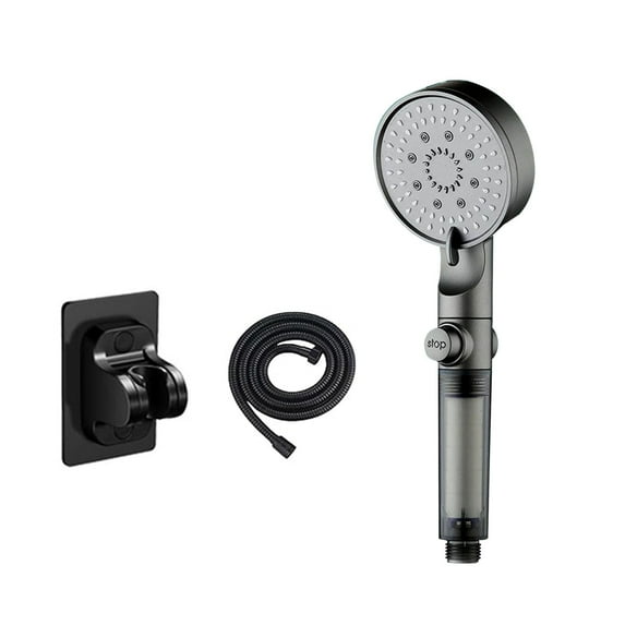 High Pressure Shower Head Turbo 5 Speed Adjustable Handheld,Bathroom Showerhead Replacement with Extended 2-Meter Hose