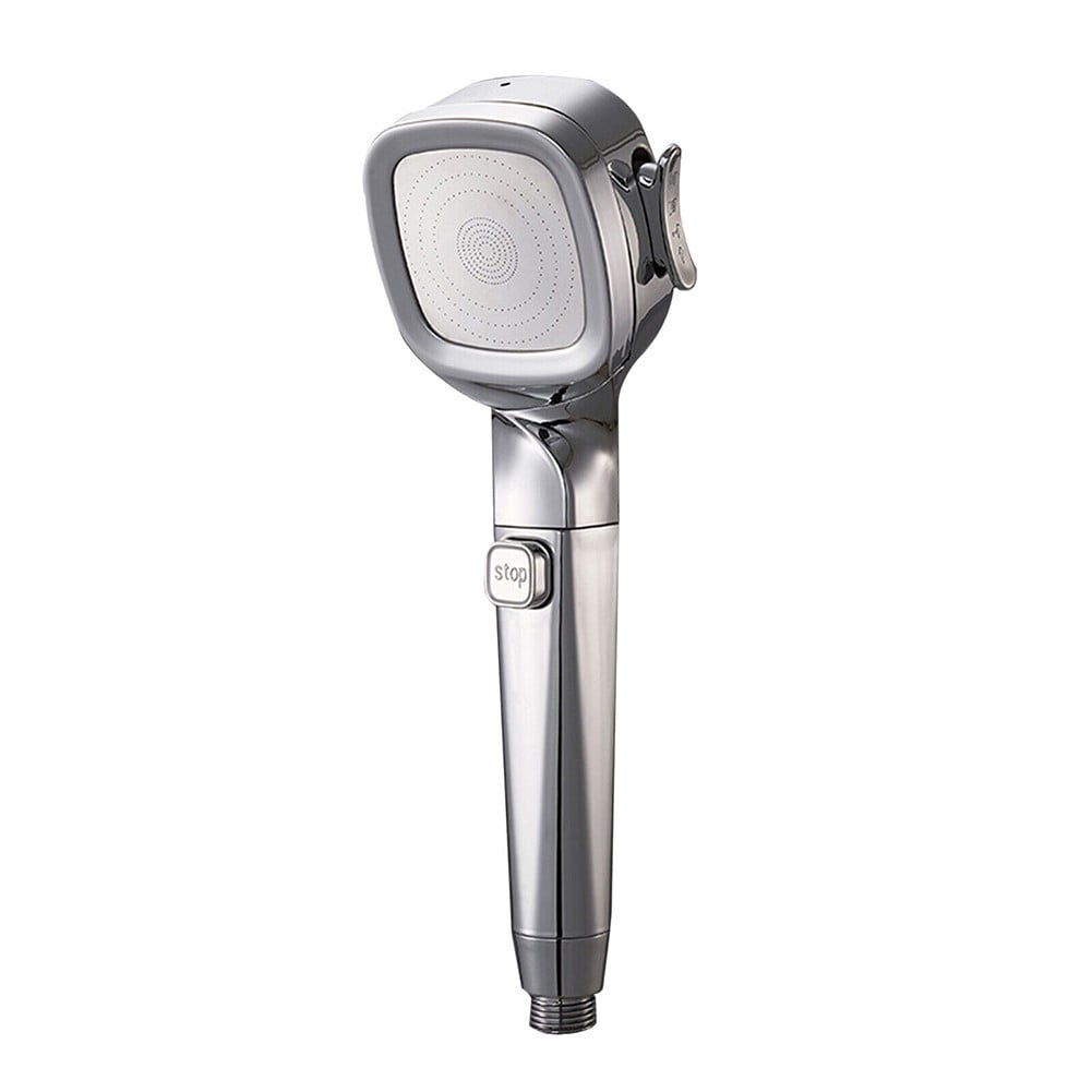 High Pressure Shower Head with 4 Modes,On/Off Button Sprayer Nozzle ...