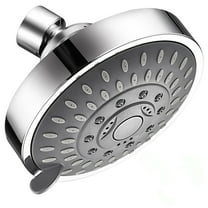 High Pressure Shower Head with 5 Different Shower Modes Bathroom Showerhead with Adjustable Brass Ball Joint High Flow Pressure Rain Fixed Showerhead