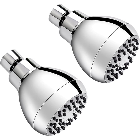 High Pressure Shower Heads, 2 PCS Showerheads 3 Inches with 360 Rotation and Nozzles for Strong Spray Relaxing and Comfortable Shower