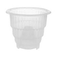 thumbnail image 1 of Round Transparent Plastic Orchid Pot with Holes, 6 Inches Inner Diameter, Flower Pot for Succulents and Plants, Includes Air Columns, Approximately 4.4 Ounces Weight, 1 of 5