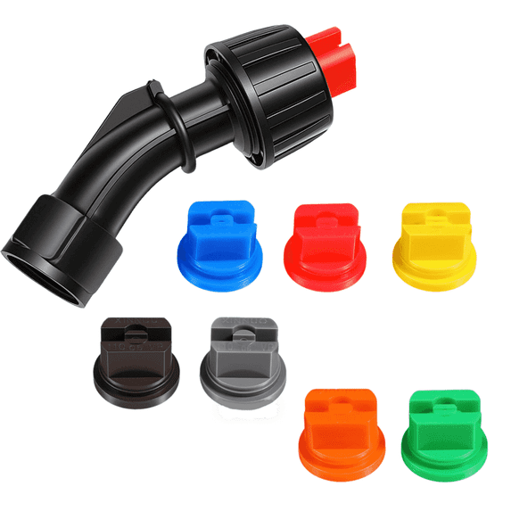 High Pressure Curved Spray Nozzle Set, Replacement Nozzle for Knapsack Pump & Tank Sprayers, for Garden Lawn Farm Applications