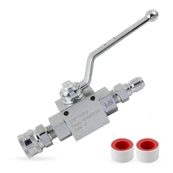 High Pressure Stainless Steel Valves & Adapter set 3/8" Quick Connection Valves
