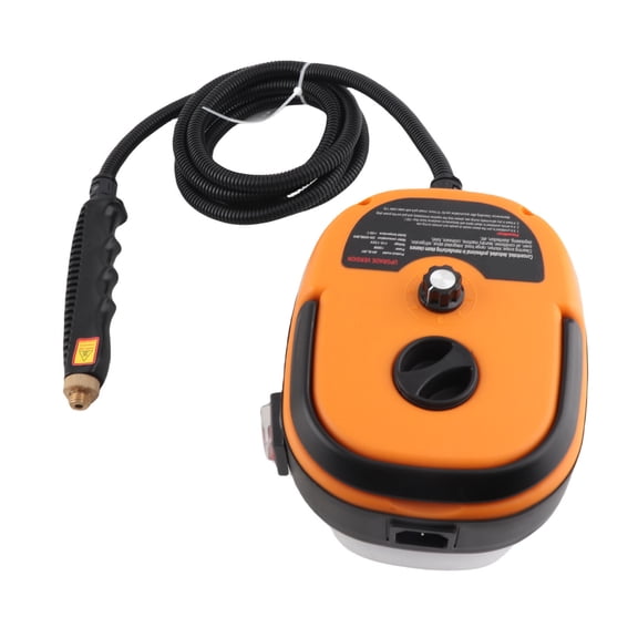 High Pressure Steam Cleaner 1500W Portable Multi Purpose High Temperature Cleaning Machine for Car & Kitchen, 1000ml / 33.8 fl oz Capacity, Yellow