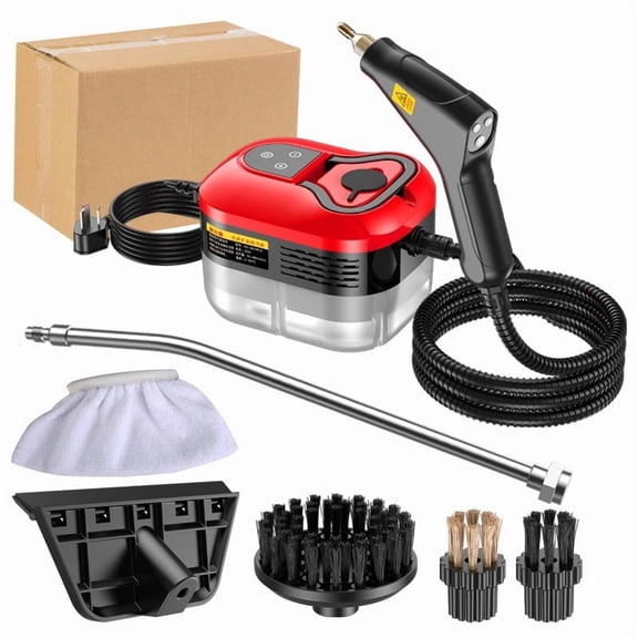 High Pressure Steam Cleaner for Car Engine, Portable Steamer for Home & Auto Detailer, Multi Surface Deep Cleaning(Red)