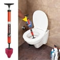 thumbnail image 1 of High Pressure Toilet Drain Plunger | Pneumatic Stainless Steel Unblocker | Air powered plunger | Ergonomic ABS Handle | Multi-Functional for Bathroom Floor Drain | Unblocker, 1 of 8