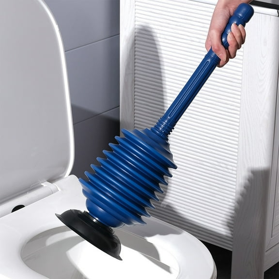 High Pressure Toilet Drain Unclogger • Suction Plunger Pump • Multi Purpose Sink Shower Floor Drain Clog Remover • Reusable Home Cleaning Tool
