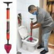 High Pressure Toilet Plunger Unclogger - Powerful Pipe Dredge Tool, Stainless Steel Toilet Snake for Clogged Drain & Sewer Cleaning, Easy-to-Use Toilet Auger for Bathroom & Kitchen Plumbing