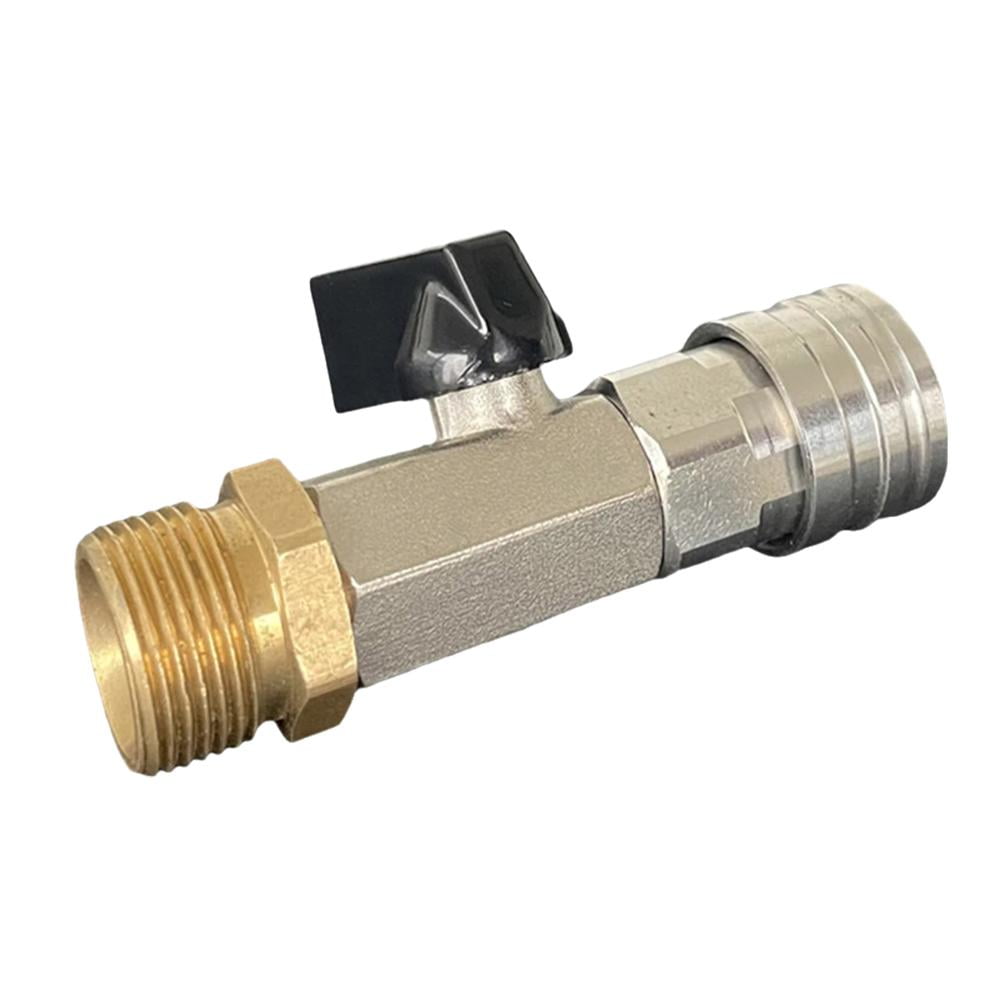 High Pressure Washer Ball Valve 1/4 M22 Quick Connector for Power