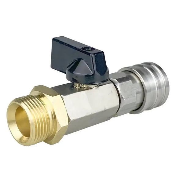 High Pressure Washer Ball Valve Kit 1/4 Inch Quick Connector and M22 14mm for Power Washer Hose Switch on/Off