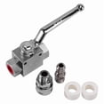 thumbnail image 1 of High Pressure Washer Ball Valve Kit, 3/8 Inch Quick Connect for Power Washer Hose, 4500 Psi, 1 of 6