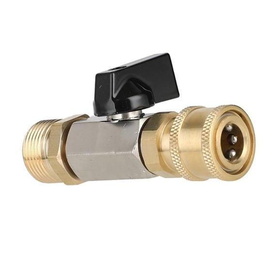 High Pressure Washer Ball Valves Hose Switches M22 14MM Adapter With Quick Coupling Ball Valves Water Flows Quick Connector