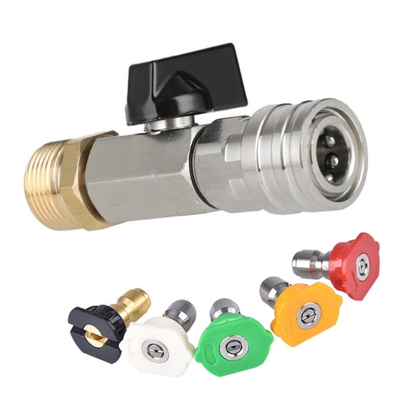 High Pressure Washer Ball Valves Hose Switches M22 14MM Adapter With Quick Coupling Ball Valves Water Flows Quick Connector
