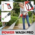 thumbnail image 1 of High Pressure Washer, Extended Long Barrel Water Washer for Garden Hose, Heavy Duty Quick Connect Fitting & 4 Precision Spray Tips for Roof Surface Cleaning, 1 of 7
