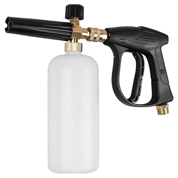 High Pressure Washer Gun,Power Washer Short Gun,High Power Washer Spray Gun with Connect and Adapter, Pressure Washer Handle Washer Nozzle Tips for Foam Cannon Gun Car Wash O1M6