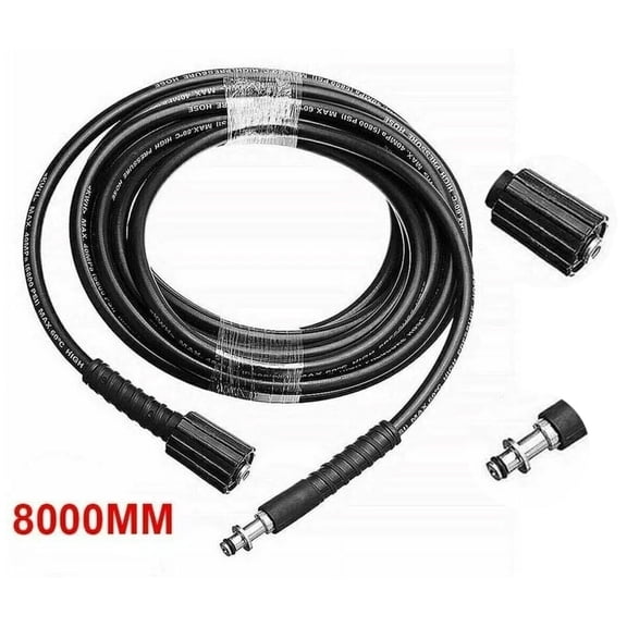 High Pressure Washer Hose, Cold Water Applications for Optimal Performance, Durable Construction with Wear Resistant Properties (8M)