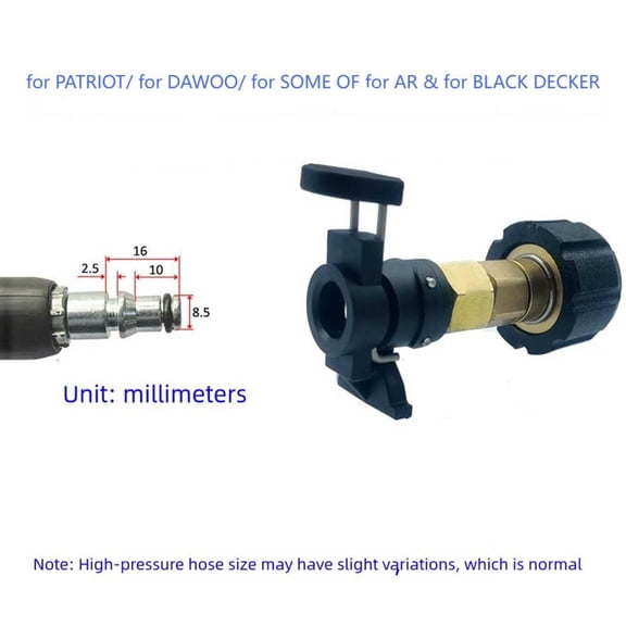 High Pressure Washer Inlet Connector M22 Female 14Mm Core For Karcher K2-K7 for BOSCH for NILFISK for Black Decker PA Brass Adapter 160Bar(C)