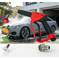 thumbnail image 1 of High Pressure Washer, Leak-Proof Quick Connect Garden Water Washer, Extended Anti-Tangle Wand & 4 Heavy Duty Nozzle Tips for Home Window & Deck, 1 of 7