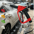 thumbnail image 1 of High Pressure Washer, Non-Slip Ergonomic Grip Water Sprayer with 4 Replaceable Nozzles, Compact Quick Connector for Auto Detailing & Landscape Care, 1 of 7