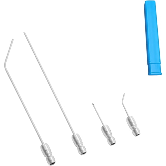 High Pressure Washer Nozzle Kit  Stainless Steel Flush Wand & Extension Spray Tips with Quick Connect, for AC Coil, Water Heater, Washing Machine & Appliances(RL 4 PCS)
