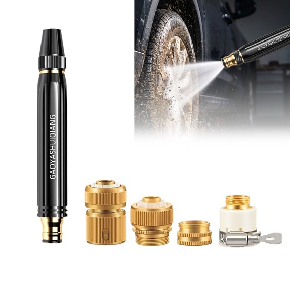 High Pressure Washer with Nozzle Connector Set,Power Direct Spray Gun Car Water Gun, Multi Function Watering Sprayer for Cleaning Yard Pets Car